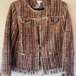 Chico's Multicolor Tweed Blazer